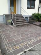 Porphyr Bodenplatten, Einfassung Porphyr Kleinstein